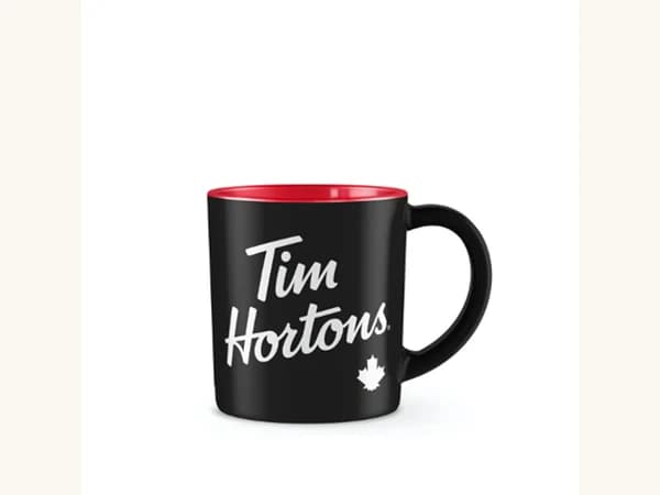 Tim Hortons 14 oz Matte Black Ceramic Mug – Canada menu item photo