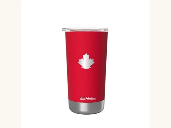 16 oz Matte Red Stainless Steel Tumbler