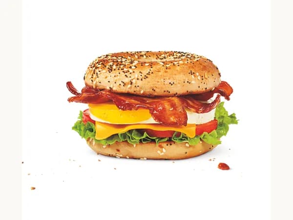Tim Hortons Bacon Sesame Seed Bagel Sandwich – Canada menu item photo