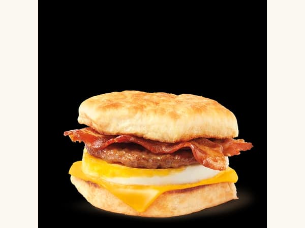 Double Stacked Breakfast Sandwich (Sausage & Bacon)