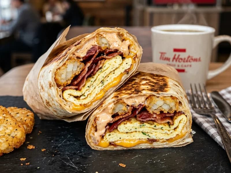Tim Hortons Farmer's Breakfast Wrap menu photo