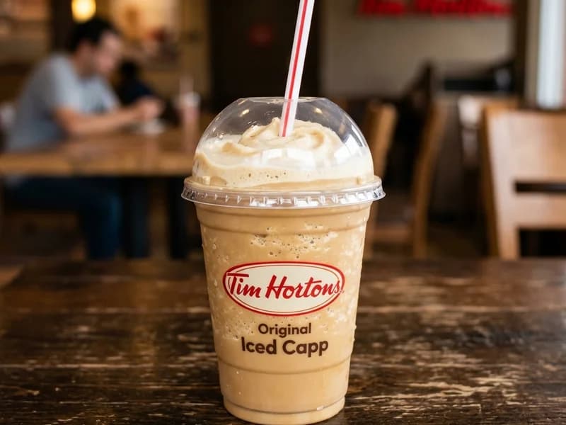 Tim Hortons Iced Capp with Oat Beverage ā Canada menu item photo